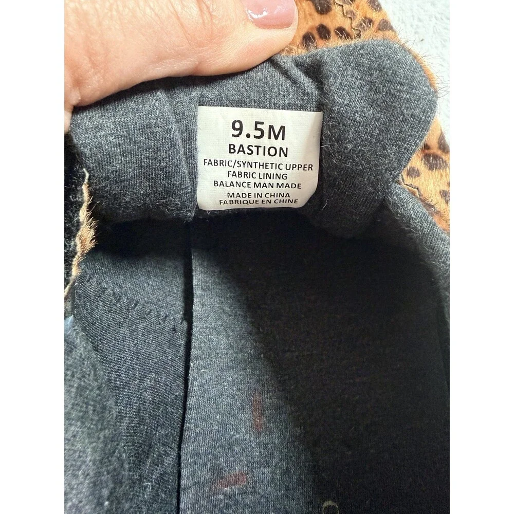 Camila Coelho Bastion Leopard Sneaker Sz 9.5 Tripple Strap Gum Sole - Picture 7 of 10